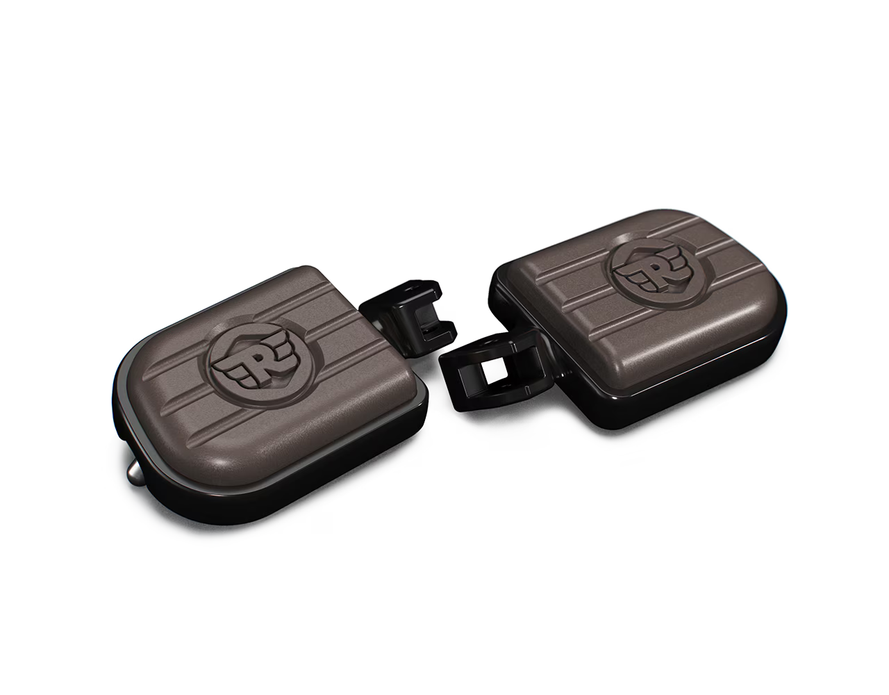 Brown and Black Deluxe Footpegs
