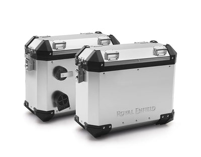 Aluminium Pannier Pair, 26L Silver