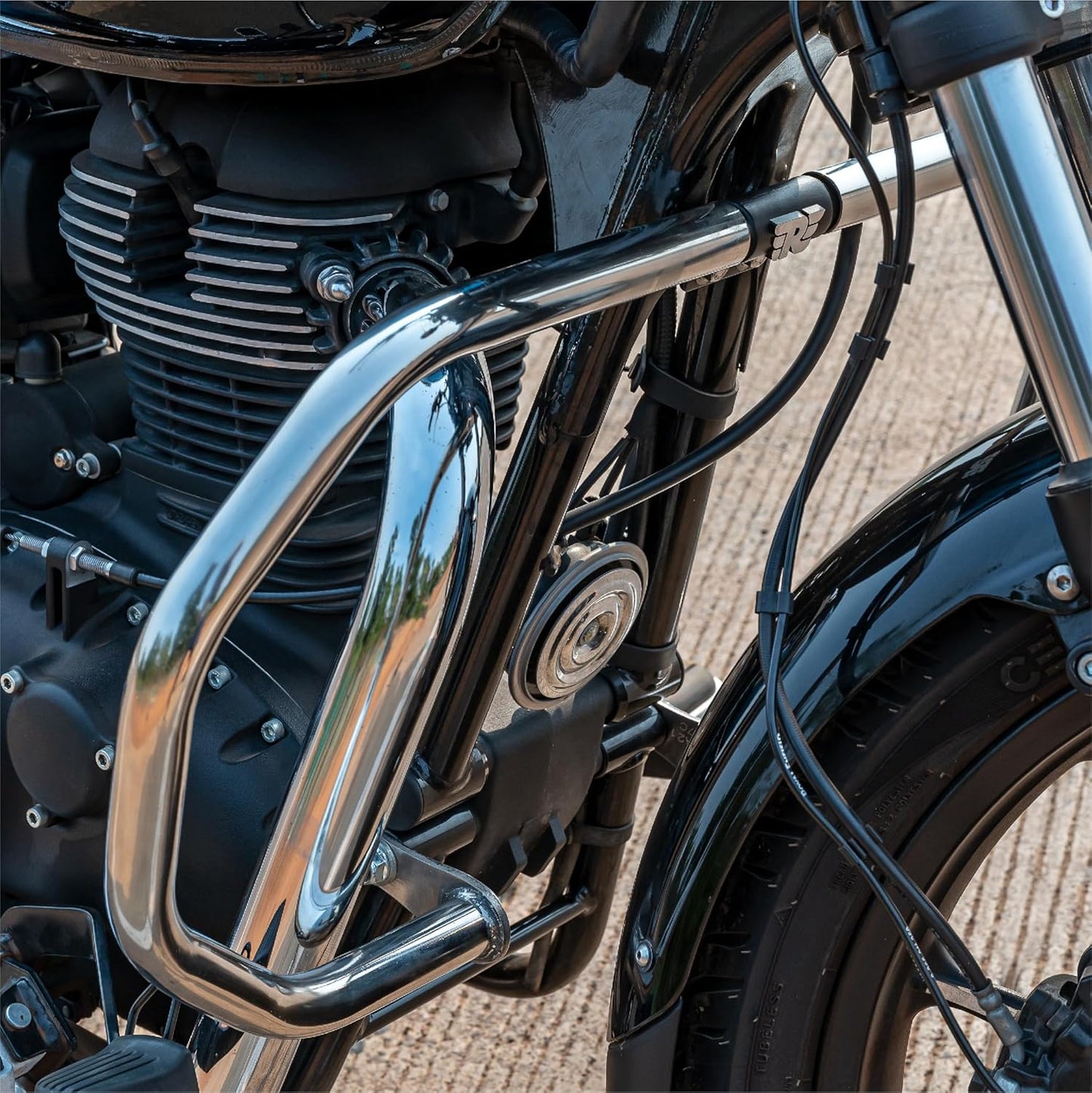 Silver Octagon Engine Guard