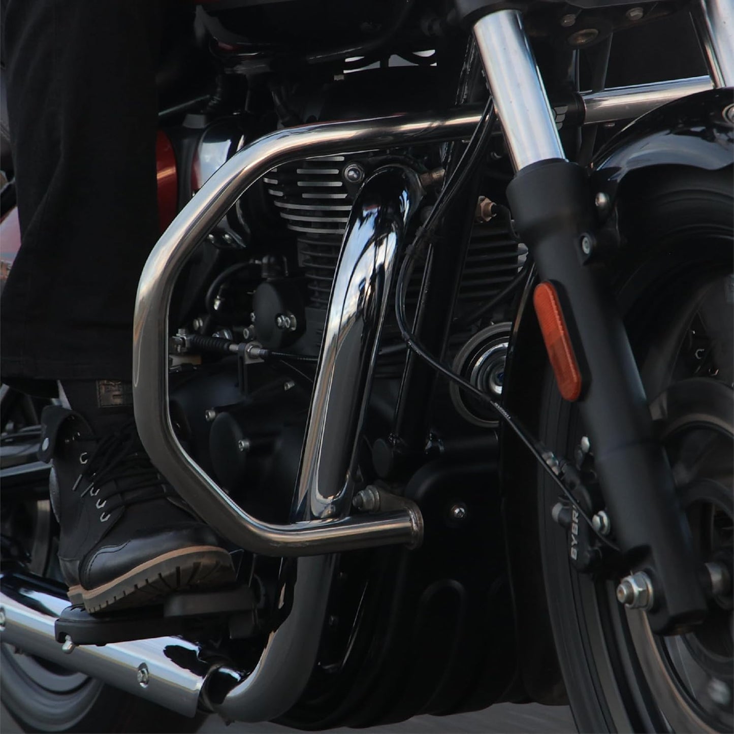 Silver Octagon Engine Guard