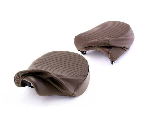 Brown Pleated Seat Covers