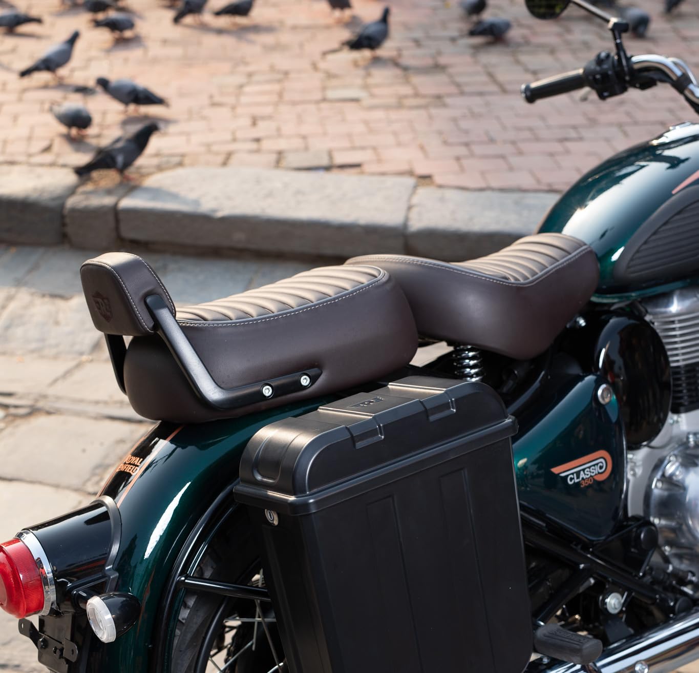 Passenger Backrest Pad - Brown