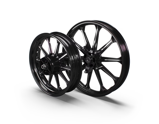Black Style 1 Alloy Wheels-Dual-Bis