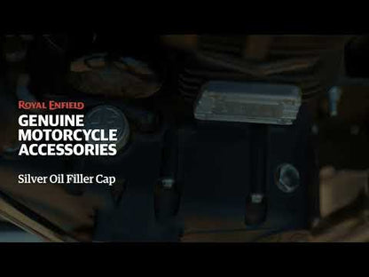 Machined Oil Filler Cap (Silver) (Before Sept 21 Models)